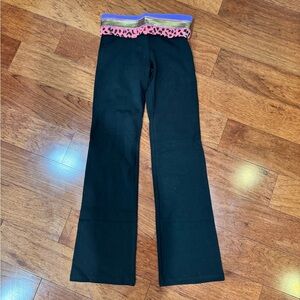 NWT Y2K PINK fold over bootcut leggings